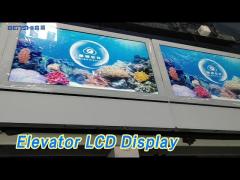 Indoor Elevator LCD Display Screen 18.5 Inch Wall Mounted Advertising