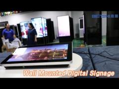 All In One Wall Mounted Digital Signage Screen 10.1 Inch LCD Smart