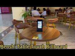 Indoor LCD Advertising Display Smart Touch Screen Table for Coffee / House / Hotel