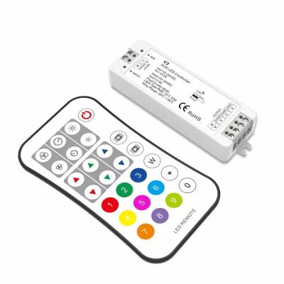 China Color Adjustment Radio Remote Control Dimmer For RGB RGBW CTA LED Monochrome Strip 97*33*18mm for sale