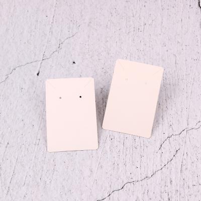 China New 6*9cm Blank Education Jewelry Card 350g Kraft Paper Card Earring Necklace Packaging Jewelry Paper Card for sale