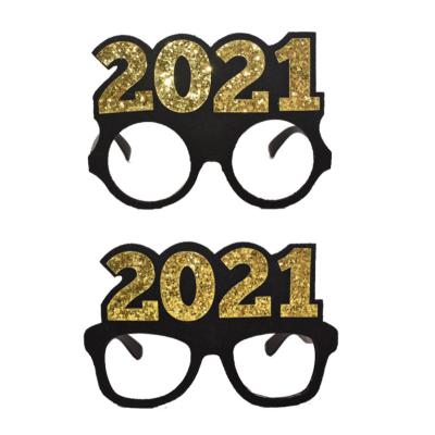 China Fashion sunglasses 2021 happy new year party glass sunglass-crazy party gift for sale