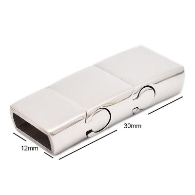 China high quality 316L stainless steel rectangle stainless steel magnetic jewelry making clasp for sale