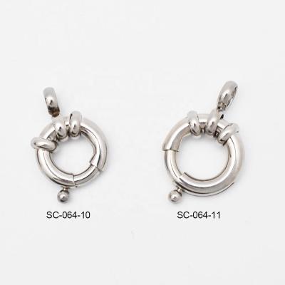 China Stainless Steel DIY Jewelry Findings Stainless Steel Spring Clasp For Necklace Making for sale