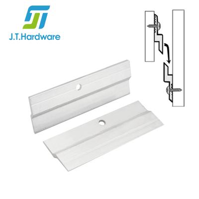 China Wall Mounted Heavy Duty Wall Mount French Z Cleat Aluminum Mirror Clip Brackets for sale