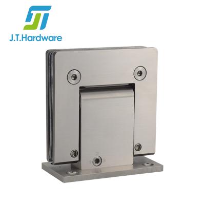 China 90 Degree Stainless Steel Hydraulic Adjustable Soft Close Office Glass Door Hydraulic Hinge for sale