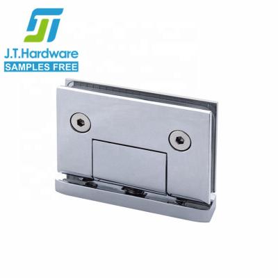 China Wall To Glass Top Or Bottom Mount 360 Degree Square Corner Brass Glass Door Hinges for sale