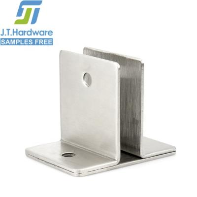 China OEM Modern Utility Factory Public Washroom 90 Degree T Shape Metal 304 Stainless Steel Satin Double Corner Divider Accessories for sale