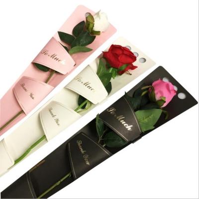 China Mini Paper Cardboard Arrangement Single Recyclable Custom Flower Rose Box for sale