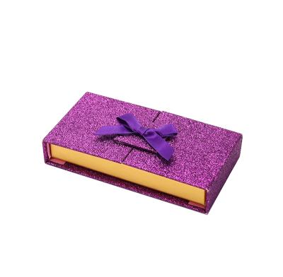 China Recyclable Custom Your Own Design Pink Glitter 3d Mink Lash Box Eyelashes Magnetic Packaging Boxes for sale