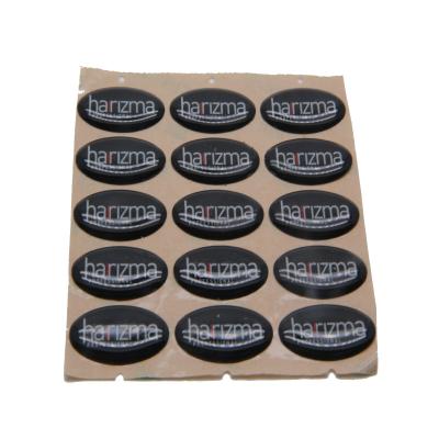 China Adhesive Custom Any Size 3D Raised Logo Sticker With Epoxy Adhesive for sale