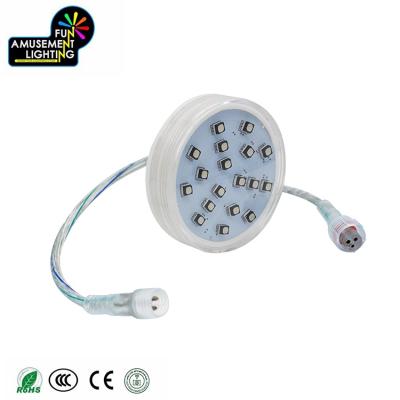 China Theme Park Amusement Led Lamp DC24V 60mm Pregrammable 18leds RGB Led Light for sale