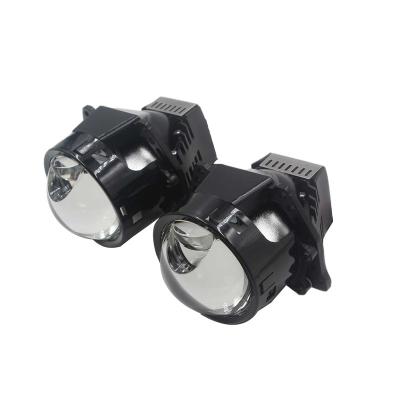 China Aluminum Car LED Projector Headlight Lamp 110W 14000LM Double Beam LED High Low Lens for sale