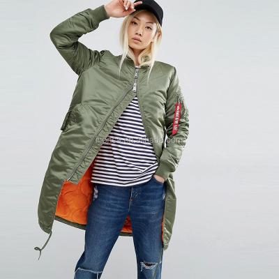 China Winter Women Baseball Collar Contrast Lining Aplet Women Bomber Jackets Breathable Custom Logo HSJ9630 for sale