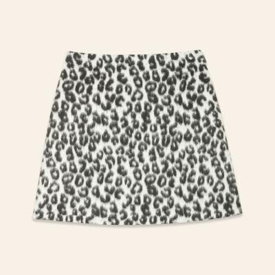 China Latest brand clothing women's sexy girls skirts elegant trendy breathable Leopard-copy A line mini design mini women's club skirt set hot for sale