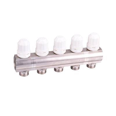 China Modern New Arrival Nickel Plated Manifold Pex Water Floor Heating Brass Manifold for sale