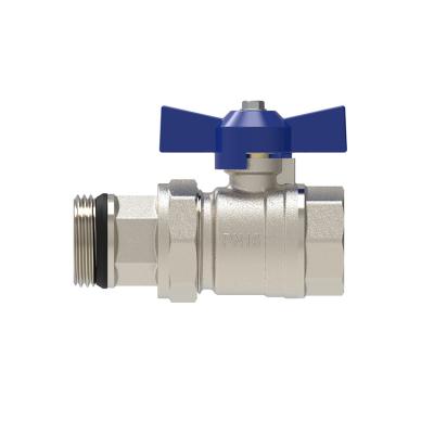 China Angle General Brass Ball Valve With Handle F/m Aluminum Thread Flexible Butterfly Connector for sale