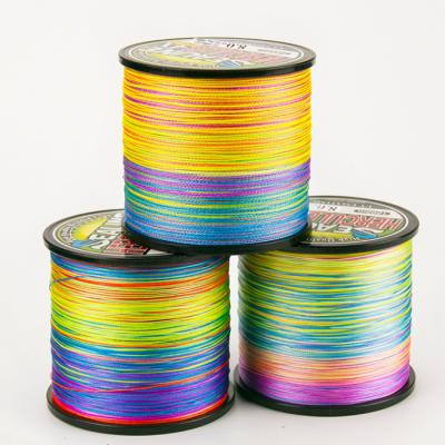 China Wholesale 500m High Tensile All Size Super Strong OEM PE Braided Fishing Line for sale