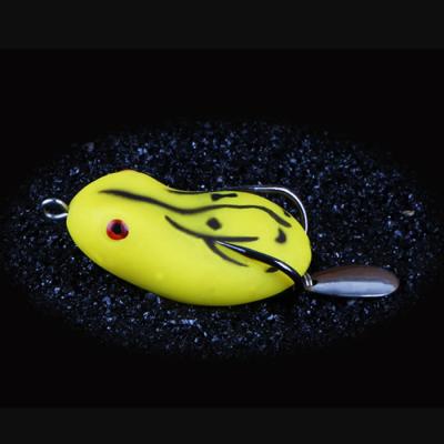 China Plastic Black Plastic Artificial Fishing Lure PVC Fishing Lure Soft Frog Fishing Lure for sale