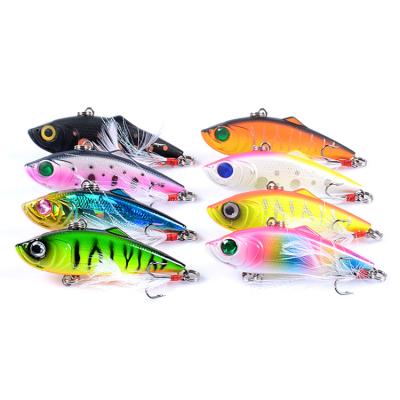 China 3D eyes; Color Painting Artificial Lure Building Slow Small Bass Fishing Vibe Lure Bait Sea Fishing Lure for sale