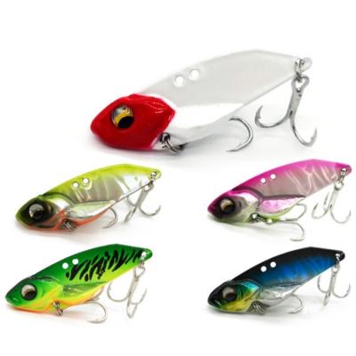 China 3D eyes; Three speeds; Reflective Laser Painting Metal VIB Blade Bait 6g/10g/15g 3D Eyes Bass Spoon Spinner Sinking Bite Fishing Tackle Metal Hard Lure for sale