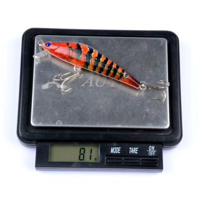 China 3D Eyes 80mm ABS 8.2g Freshwater Carp Pike Sinking Artificial Hard Bait Minnow Fishing Lures Hard Body Japan Style for sale