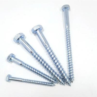 China Zinc Din571 Flat Plate Wood Screw for sale