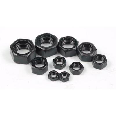 China Heavy Industry High Strength Black Oxide Hex Nuts for sale