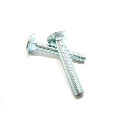 China high quality din603 zinc plate steel carriage bolt for sale