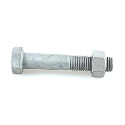 China DIN934 DIN933 HDG Steel Hex Bolts And Nuts for sale