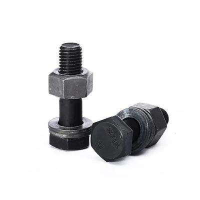 China Steel 10.9 Grade Structure Hexagon Head Bolts With Hexagon Nut for sale