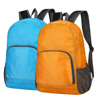 China Printing Waterproof Empty Logo Lightweight Waterproof Foldable Backpack for sale