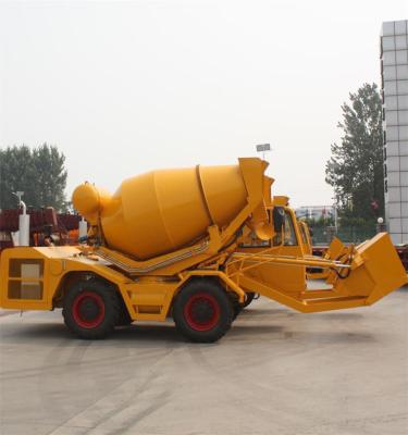 China 2.5 cbm self loading truck concrete mixers for sale