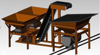 China The ground material-mixing and loading station for sale