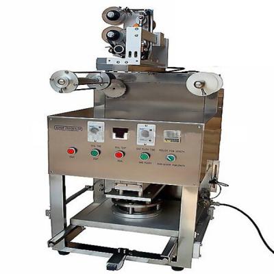 China KIS-1 Table Type Semi Automatic Tray/cup Sealing Machine with gas filling and expiration date printer for sale