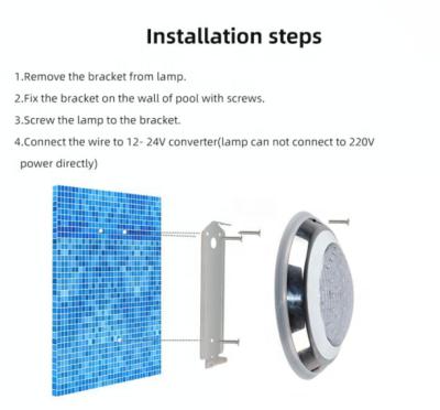 China Convenient Installation Wall Mounted Underwater Lights for sale