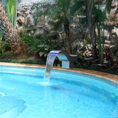 China Water feature of swimming pool descent, waterfall pond slide for sale