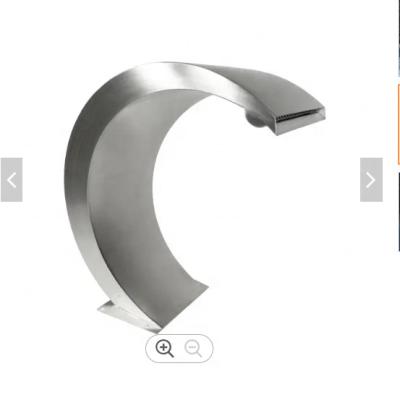 China Unique design good quality garden water feature decoration 304 stainless steel 316 water downspout for swimming pools for sale