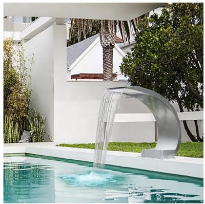 China Factory Wholesale Price Durable Outdoor Swimming Pool Waterfall Waterfall 304 Stainless Steel Garden Pool Water Curtain for sale