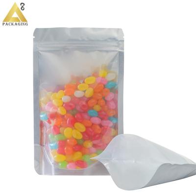 China Front 3.5 Recyclable Plastic Clear Mylar Bag Ziplock Bag Resealable Low Price Smell Proof Packaging Pouch for sale