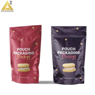 China Recyclable Wholesale Customizable UV Printing Pouch Plastic Packaging Bag Ziplock Holder Up Smell Proof 3.5g Mylar Edible Bags for sale