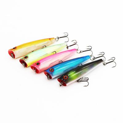 China Durable Artificial Lures New Artificial 65mm Popper Lures ABS Premium Plastic Sinking Bait for sale