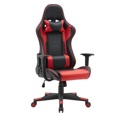 China Cheap Gaming Chair (Height) Arm Rest Office Gamer Black Red Leather Adjustable Turkish Leather Gaming Chair for sale