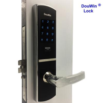 China Electronic smart star lock star china door hotel room door lock access control luxury key card lock for sale