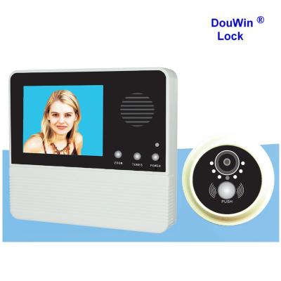 China Hotel Door Viewer Digital Hole, Cable Video Door Bell, Door Eye Hole Camera for sale