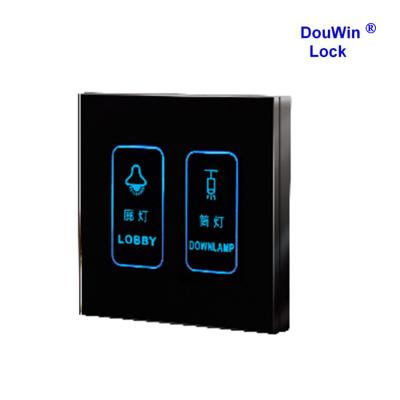 China Smart touch control lamp switches for hotel room 88*88*36mm for sale