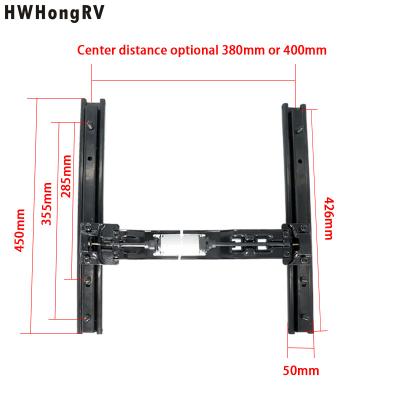 China RV car slides seat rails power adjustable car seat electrical slider seating electrical rails for sale