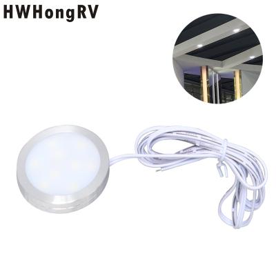 China HWHongRV Surface Mounting Round LED RV/Ceiling Light 2.5w mini led under cabinet night light 12V DC for sale