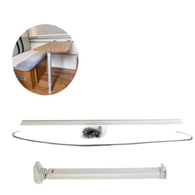 China RV wall table leg with sliding function and  motor homes telescopic table legs support for sale