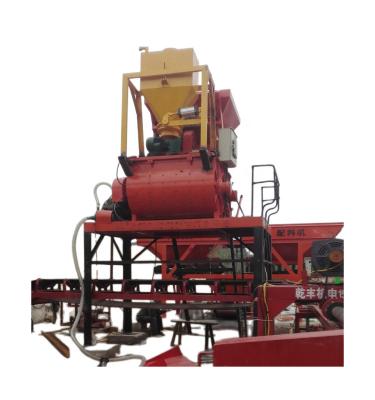 China High Stability Stationary Fixed Mixing System JS Series Electric Motor Concrete Mixer for sale